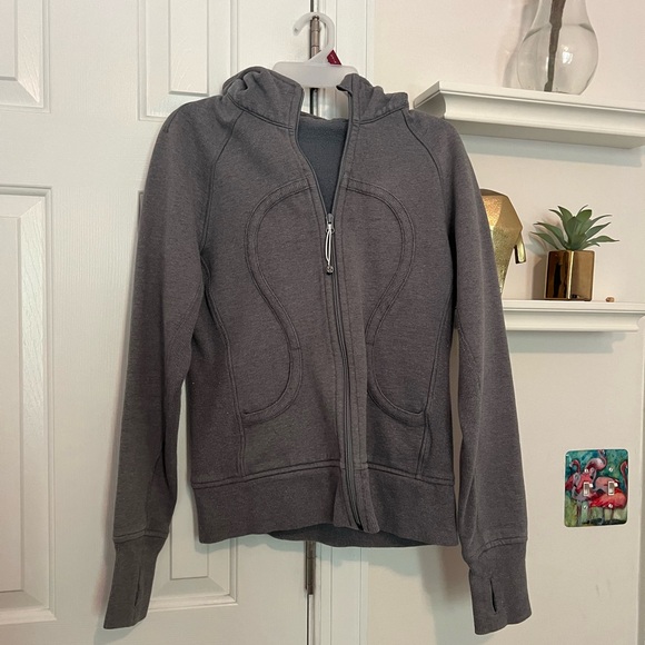 Lululemon Grey Scuba Hoodie Sparkle - Picture 4 of 8